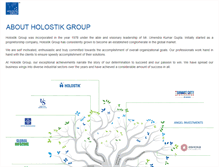 Tablet Screenshot of holostikgroup.com